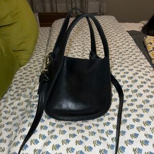 Black Madewell Leather Sydney Shoulder Bag